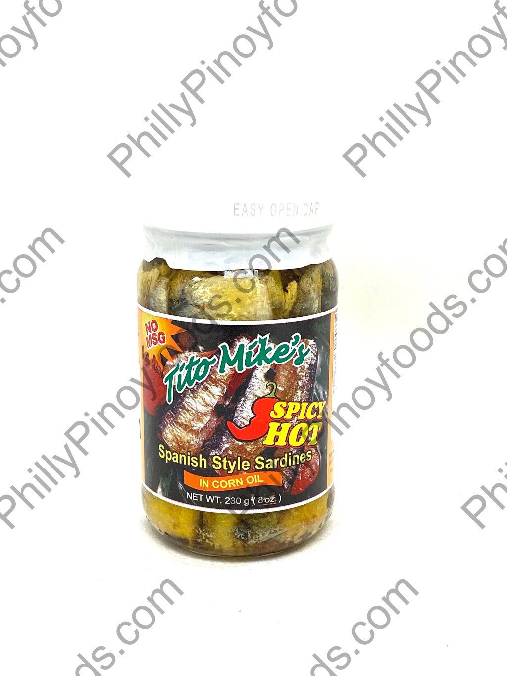 Tito Mike's Spanish Style Sardines Spicy 'n Hot 8oz (230g)